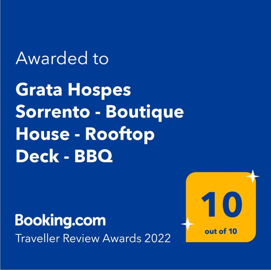 Grata Hospes Sorrento - Boutique House - Rooftop Deck - Bbq Exterior foto